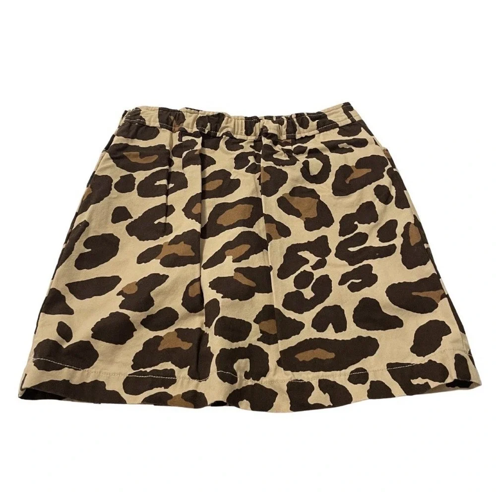 GYMBOREE SIZE 12 Cheetah Summer Skirt Adjustable Waist w/shorts Under 2013 - EUC
